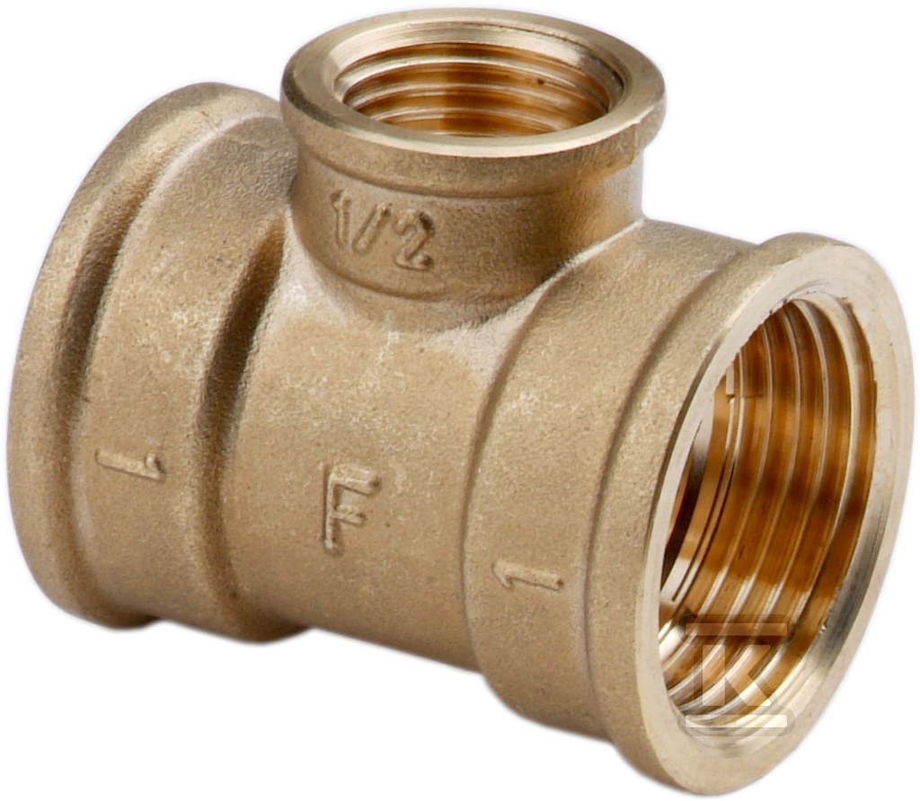 Trójnik redukcyjny mosiężny 3-4" x 1-2" - T08Z